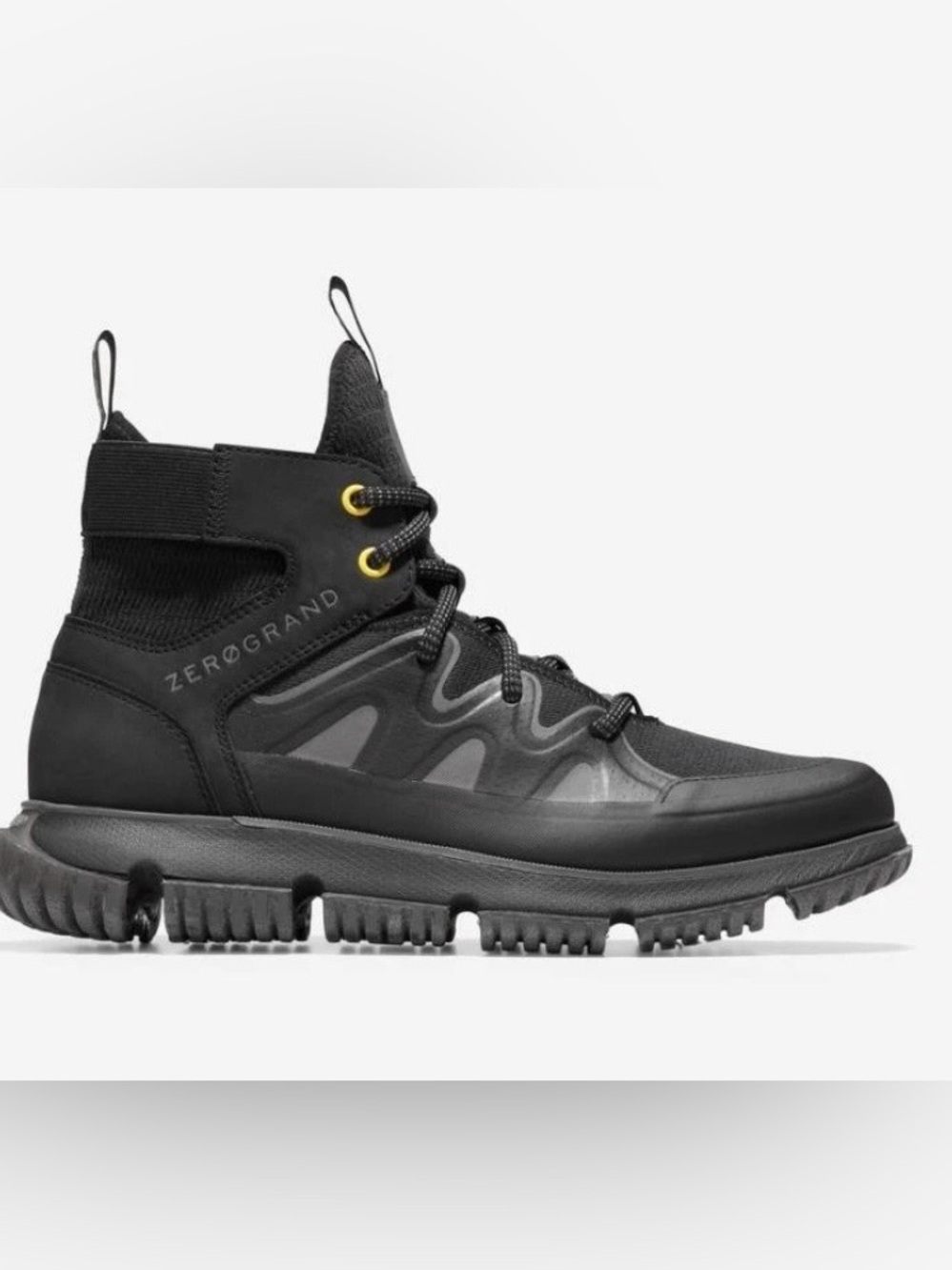 Cole Haan C34437 Size 13 Men's ZG City Trekker Boots Black Water Resistant